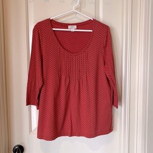 LOFT 3/4 sleeve cotton top (size XL)